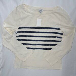 J. Crew Sequins long sleeve shirt